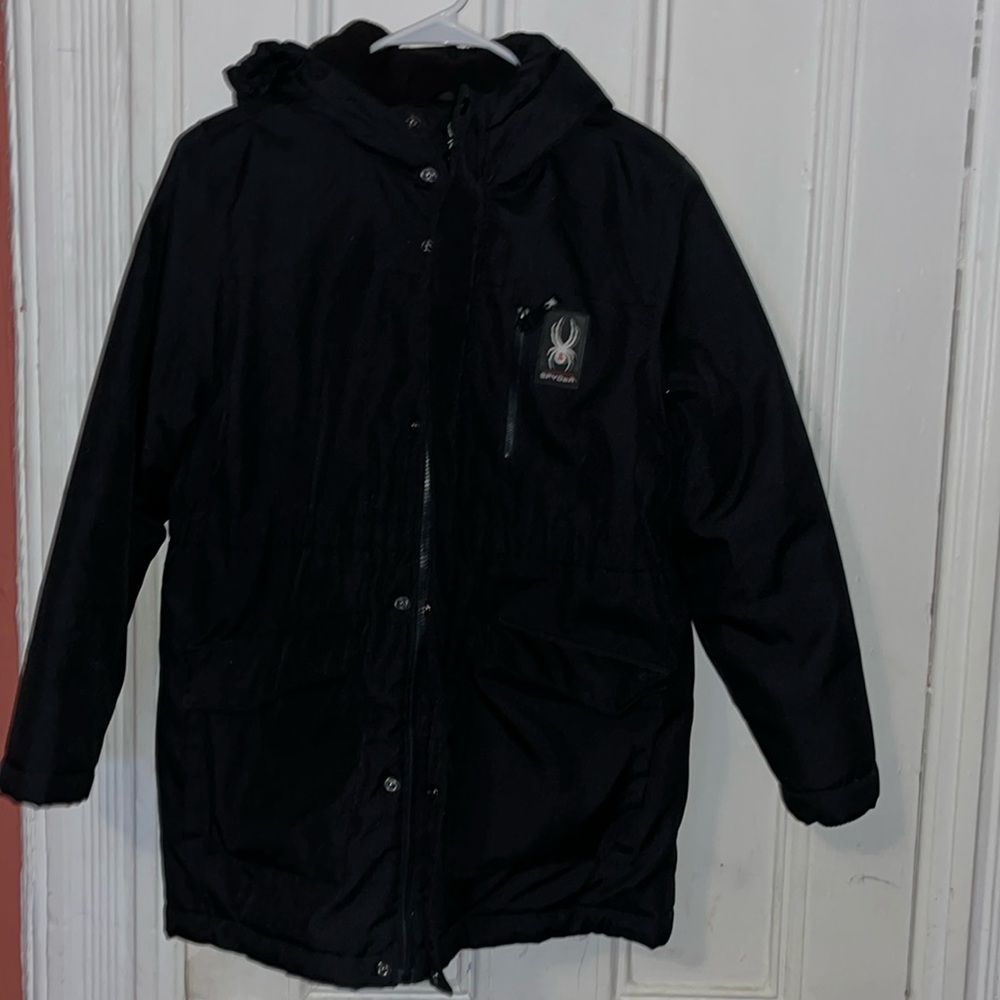 Boys fleece lined Spyder coat. Gently used. Great condition